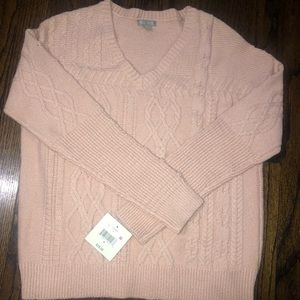 NWT Women’s pink long sleeve sweater. Brand NEW!!